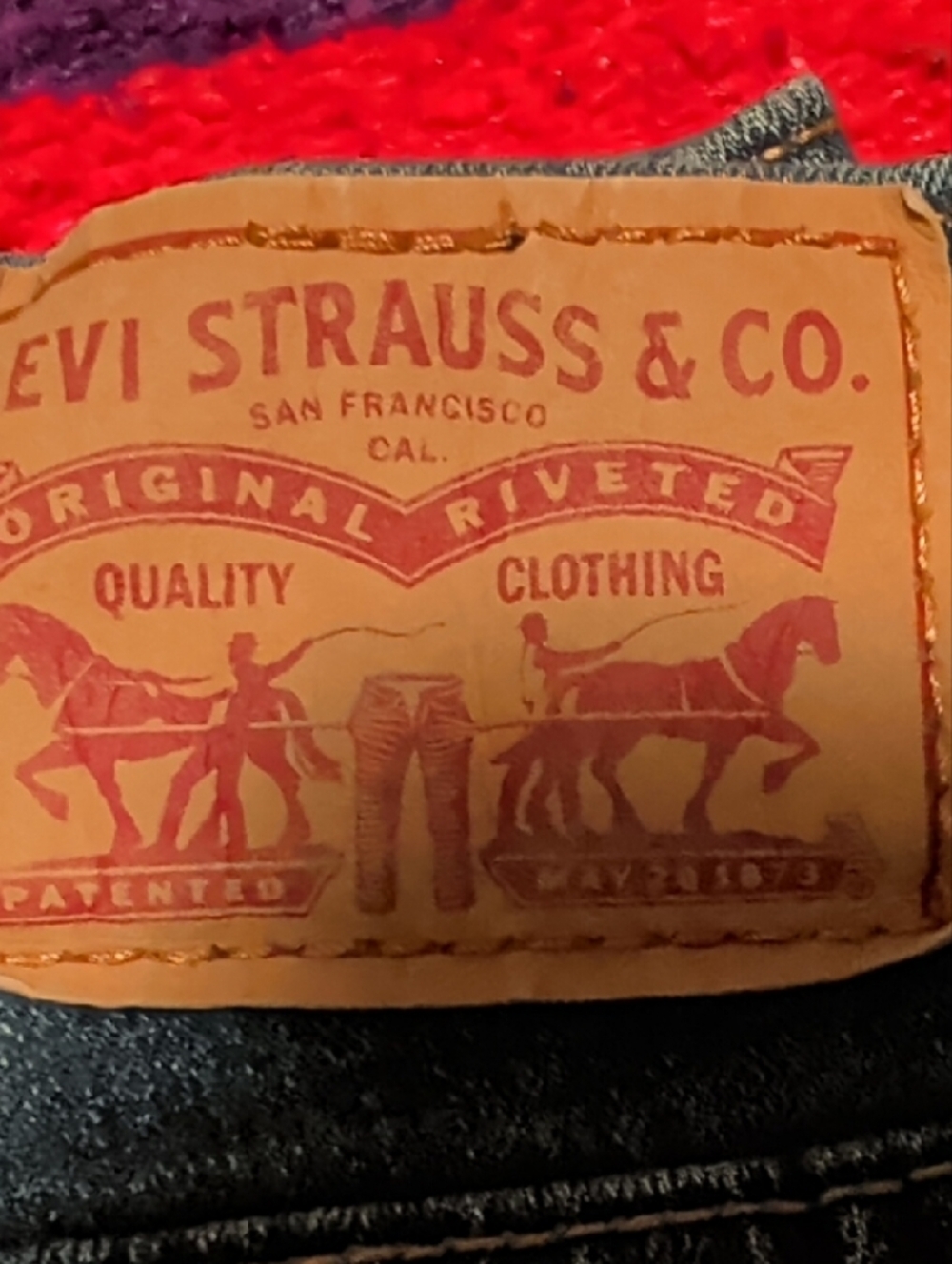 Levi's Blue Denim Boot Cut Jeans